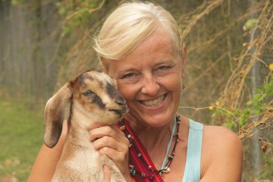 mit ein paar Mitbewohnern....