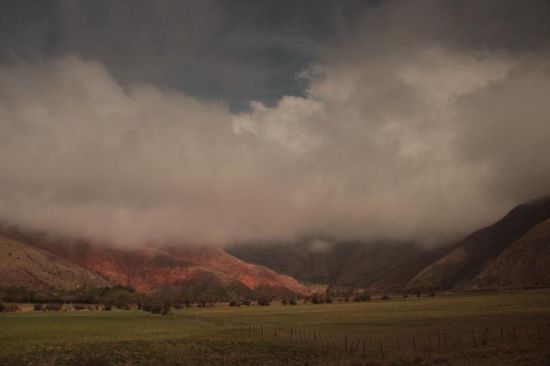 dicke Wolken begleiten unseren Weg...