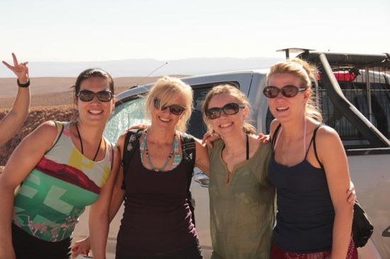 Martha, ich, Bibi und Maria aus Barcelona....unsere Engel in der Not!