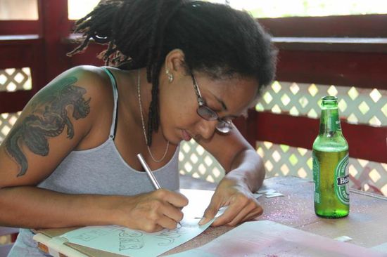 ....Kimba malt Schablonen....