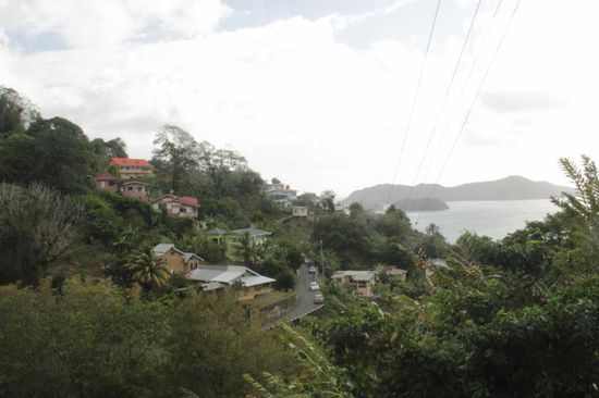 Speyside und der Blick auf little Tobago..