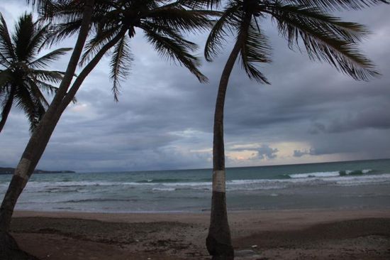 ein letzter Blick auf die Bucht vor Scarborough....