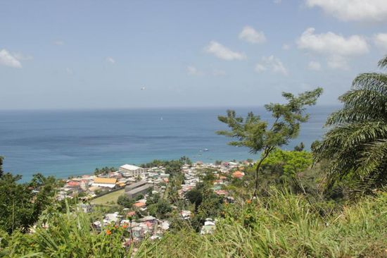 Blick vom ehemaligen Fort auf Guyave