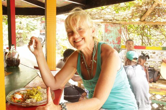 Hmmm...karibisches Huhn mit Curry und Cocos...