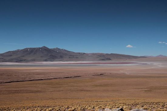 die Laguna "Colorado" nähert sich...