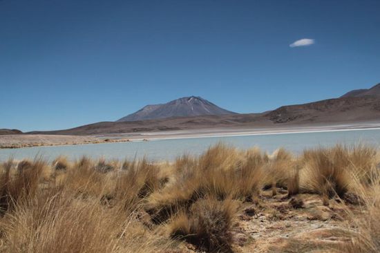 wir nähern uns der Laguna "Caropa"...