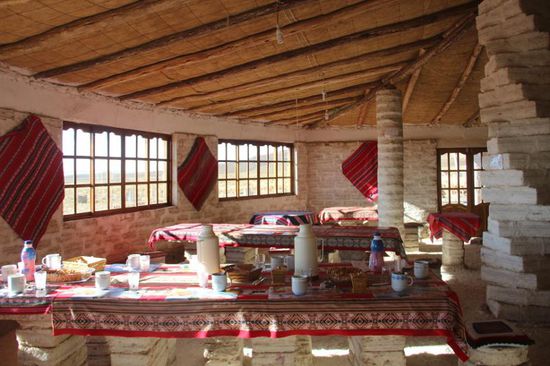 ich finde es so nett, das Hostel "Samarikuna" aus Salzsteinen...