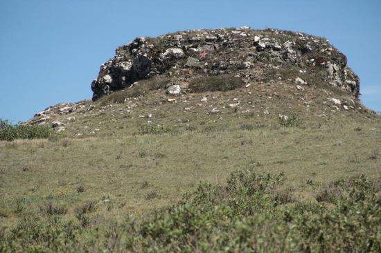 in diesem Felsen hielt sich "Che" lange Zeit versteckt...