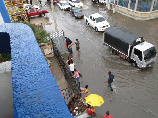 Hochwasser (wieder von meinem Balkon aus)