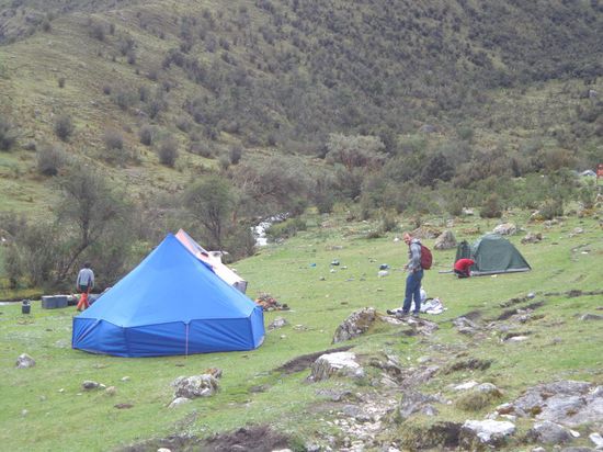 Beim ersten Camp angekommen