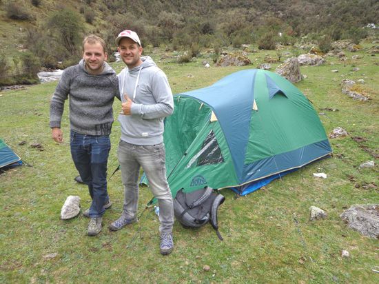 Thieu und ich teilten uns ein Zelt