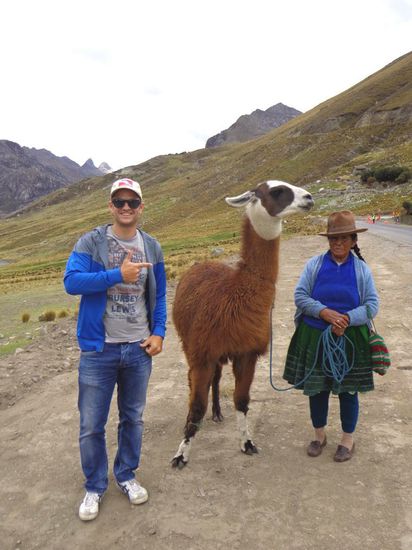 Das Llama mochte mich irgendwie nicht so 