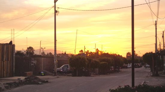 Der heutige Sonnenuntergang in Nazca