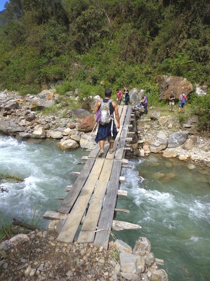 Hoffentlich hält die Brücke beim Kraftpaket Papa Noel