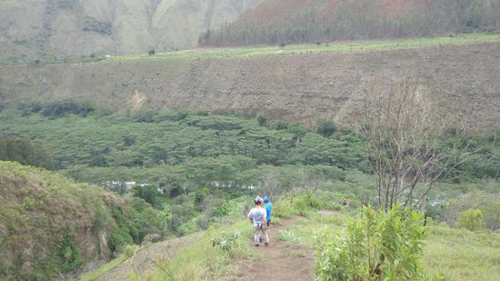 Das zweite Drahtseil - das längste der Welt mit ca. 1.1 km