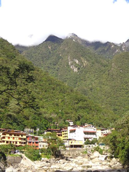 Ziel des vierten Tages - Aguas Calientes