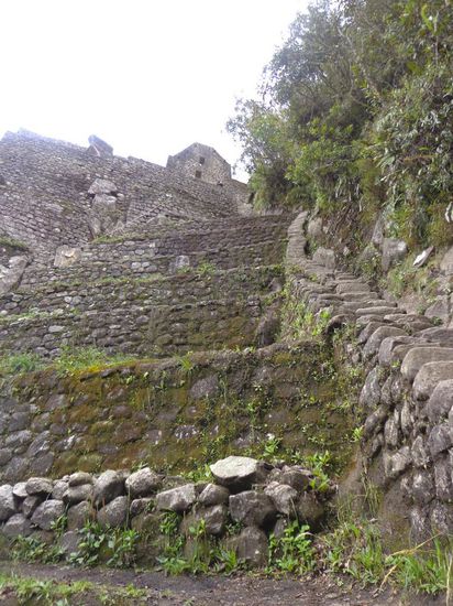 Ein Blick nach oben - fast geschafft!...