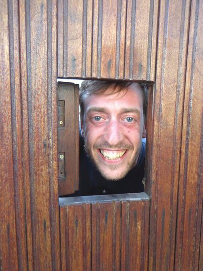 Jeremie wie er leibt und lebt  immer zu Spässen aufgelegt...