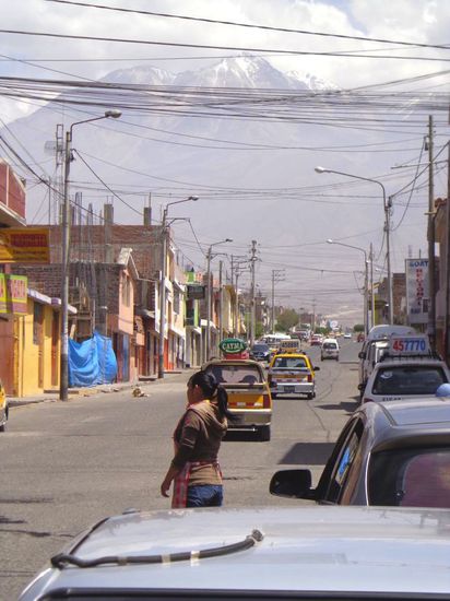 Während der Fahrt mit dem Jeep - der Chachani