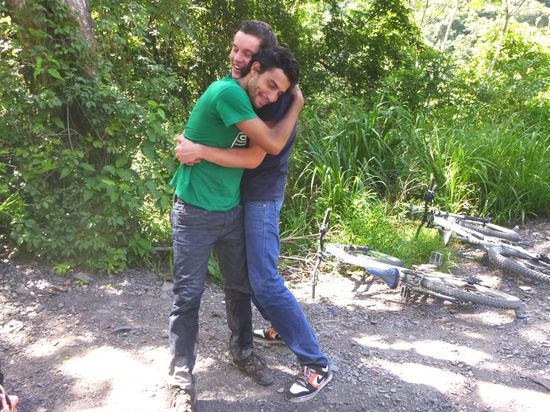 Auch die zwei waren sichtlich froh noch am Leben zu sein 