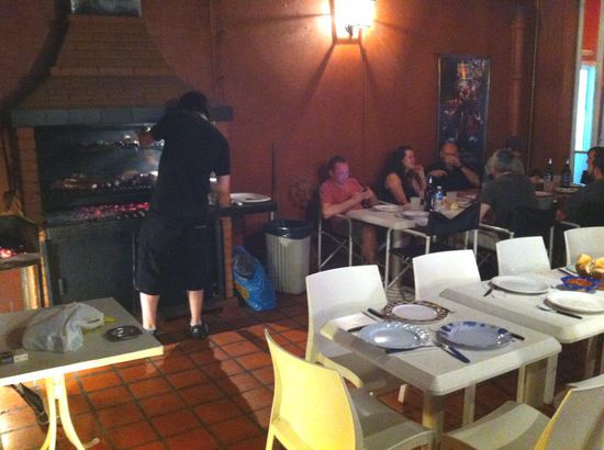 Vorm Silvester Barbecue im Hostel