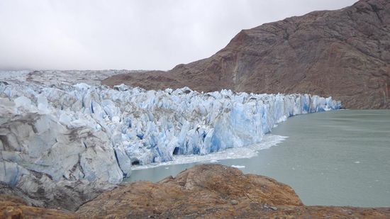 Der Viedma Gletscher nahe El Chalten (vor dem Ice Trekking)