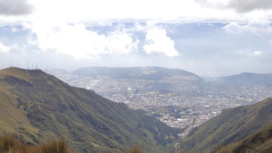 Sicht auf Quito