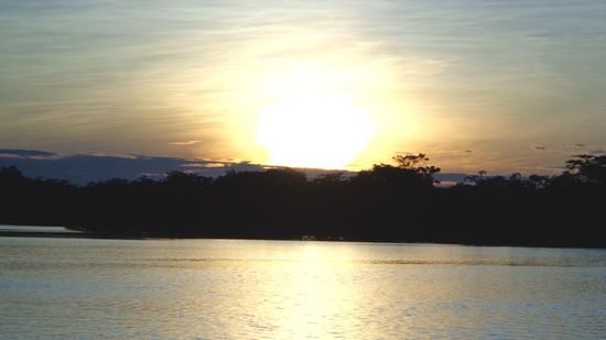 Sonnenuntergang auf der Laguna Grande - da konnte man sich wirklich nicht satt sehen - seht selbst...