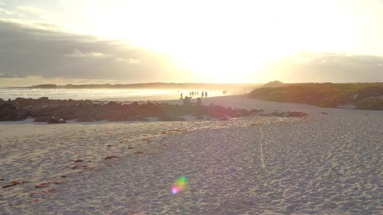 Beim zurückgehen - bald Sonnenuntergang