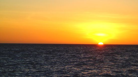 Der Sonnenuntergang des vierten Tags war der Schönste - atemberaubend