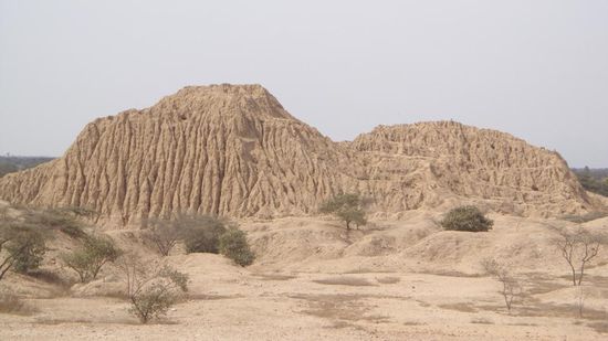 Eine der Pyramiden von Tucume