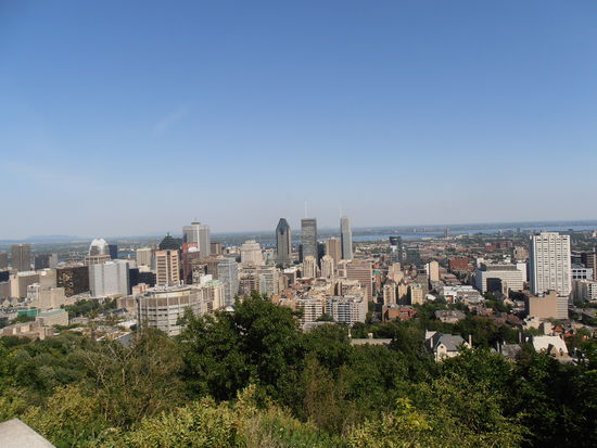 Blick vom Mount Royal auf Montreal