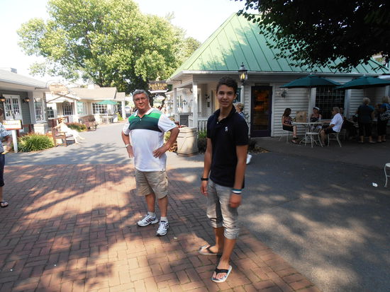 auf dem Weg zum Eisstand