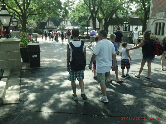 auf dem Weg zum Freizeitparkt