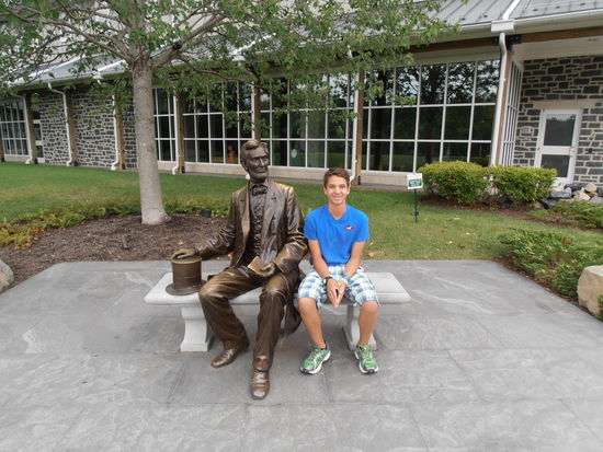 Persönliche Begrüßung durch Abraham Lincoln am Eingang