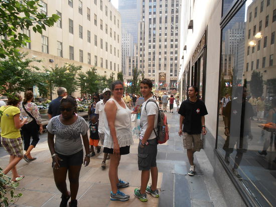 auf dem Weg zum "Rockefeller Bld."