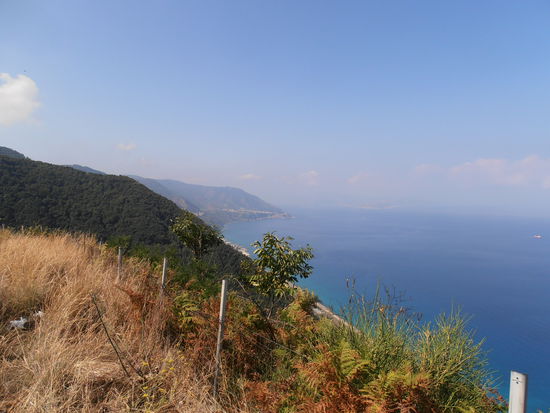 Auf dem Wege nach Villa San Giovanni, man sieht schon wie diesig es ist.