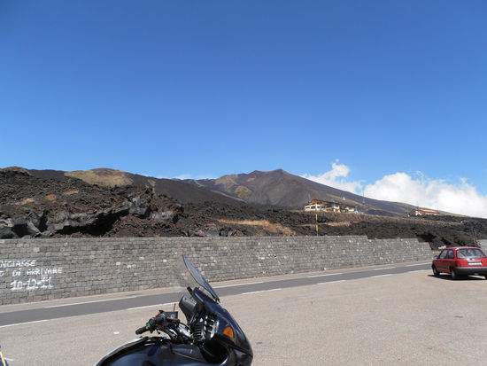 Riesen "Geröllhalden" mit Eruptionsgesteines