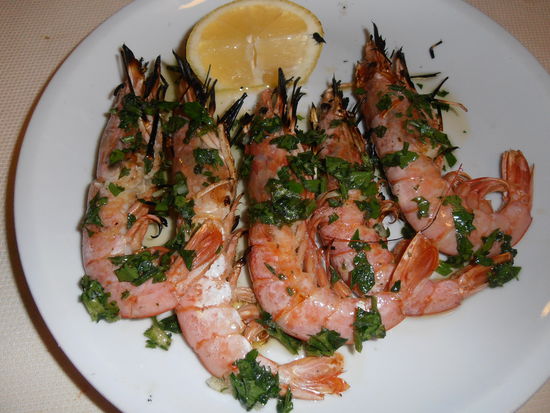 So sah mein Abendessen aus...mit ganz viel Knoblauch