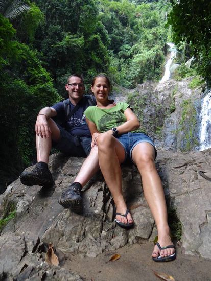 Bei den Wasserfällen