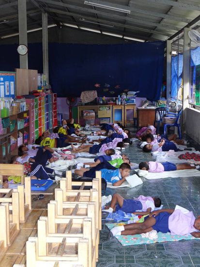 Und die Ruhepause in der Vorschule