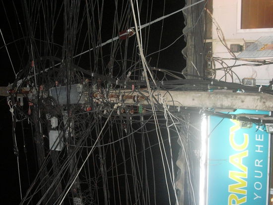 Der Stromverteiler....wobei wir nur 1x in 7 Tagen keinen Strom hatten...