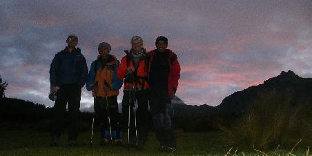 Wolfgang,Luis,Uta,Juanca und rechts unser Gipfel !