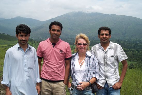 Über den Dächern von Mansehra. Wir machen Verwandtenbesuch bei Hamads Schwiegerelteren.