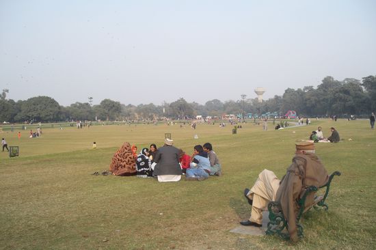 Picknick in einem der Parks von Lahore