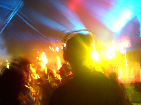 Sylvesternacht in einer netten Disco in Delhi