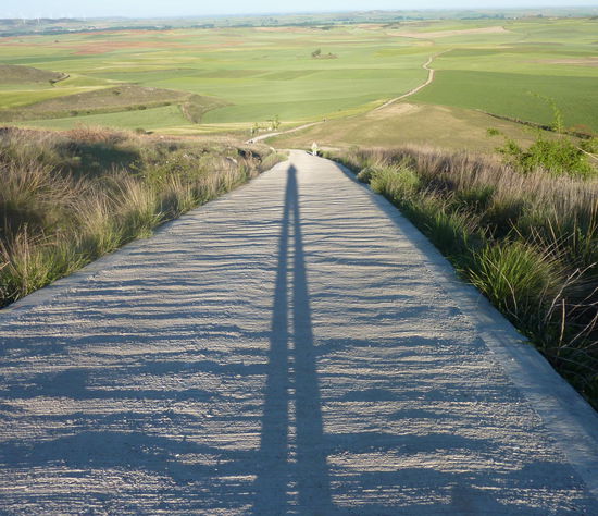 Lange Schatten am frühen Morgen