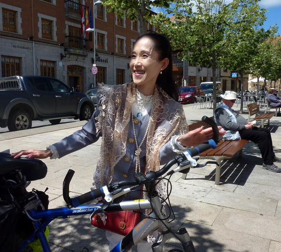 Internationales Publikum in Astorga