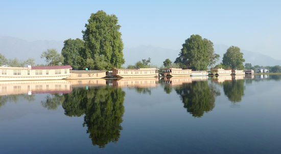 Es gibt Hunderte von Hausbooten in Srinagar