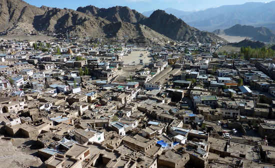 Blick vom Palast auf Leh